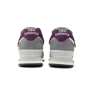 Buty damskie sneakersy sportowe New Balance 574 szare skórzane wygodne