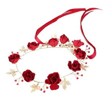 OPASKA NA GŁOWĘ TIARA MISS WOMEN'S RED