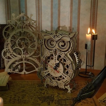 ROBOTIME 3D МОДЕЛЬ ЧАСЫ СОВА LK503 DIY