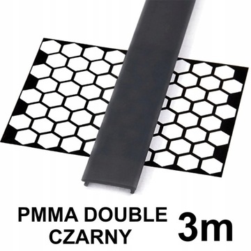 CZARNY KLOSZ DOUBLE LED 3M DUAL SILEDA DILEDA SUBLI ZATI GEMI (...) - PMMA