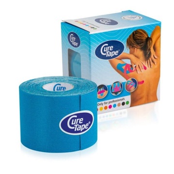 CureTape Taśma do kinesiotapingu 5cmx5m tejpy blue