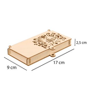 Подарочная коробка с гравировкой-подтверждением