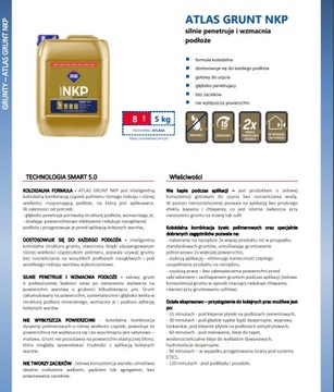 Сильнопроникающая и укрепляющая Грунтовка НКП АТЛАС 5л.