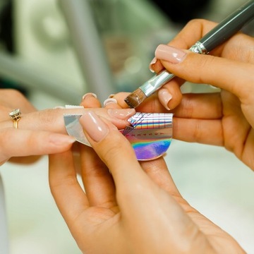 ШАБЛОНЫ УЗКИХ ФОРМ ДЛЯ НОГТЕЙ Машинка для обжима 100шт.