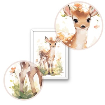 НАБОР ПОСТЕРОВ А3 С КАРТИНАМИ ДЛЯ ДЕТСКОЙ КОМНАТЫ