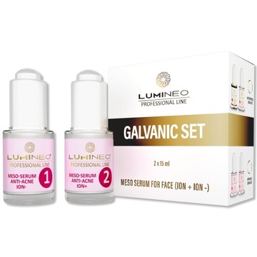 LUMINEO super serum na trądzik zaskórniki wypryski ION- ION+ 2 x 15 ml