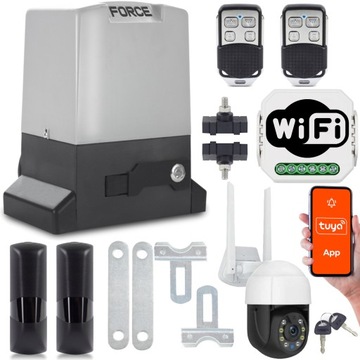 ZESTAW DO BRAM NAPĘD FORCE 760 WIFI PILOTY KAMERA