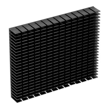 РАДИАТОР ДВИГАТЕЛЯ 150x120x20мм PCB ЧЕРНЫЙ