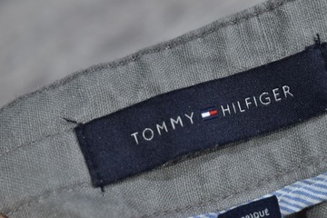 Tommy Hilfiger Chinos Lniane Spodnie Męskie 33/30