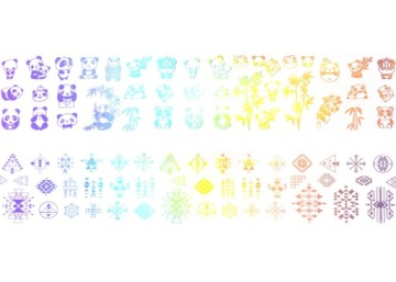 Набор трансферных пленок HOLOGRAPHIC DESIGNS HOLO BOX 1 10 шт.