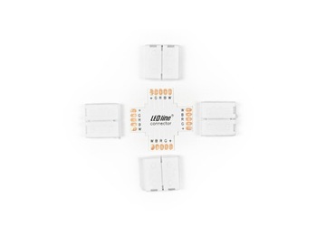 LED line złączka do taśm LED CLICK CONNECTOR podwójna 12 mm 5 PIN RGBW