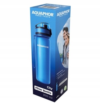 Butelka filtrująca do wody Aquaphor City niebieska