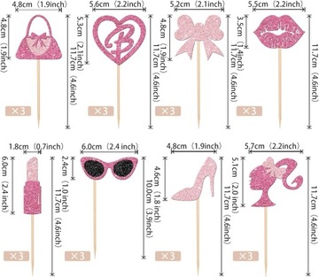 Украшение для кекса «Принцесса», 24 предмета