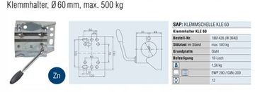 КОЛЕСО ОПОРЫ 350 кг, МАНЕВРИРОВАНИЕ С РУЧКОЙ