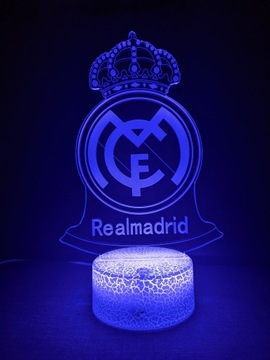 REAL MADRID 3D LED USB ночник + ПУЛЬТ ДУ