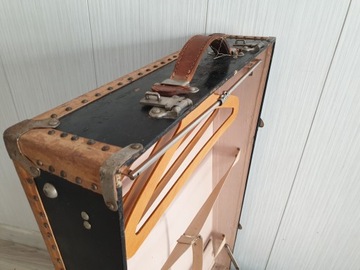 довоенный чемодан, старинный деревянный сундук, антиквариат, старый