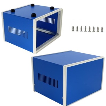 МЕТАЛЛИЧЕСКИЙ УНИВЕРСАЛЬНЫЙ КЕЙС ДЛЯ ИНСТРУМЕНТОВ 110x180x130 ММ СИНИЕ ПАЛЬЦЫ