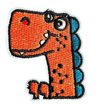 НАБОР НАШИВОК С ТЕРМОВЫШИВКОЙ ДИНОЗАВРЫ ИЗ 10 ШТ.