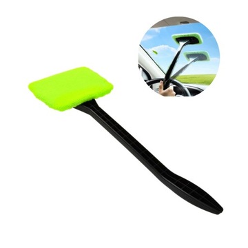 Szczotka z mikrofibry do czyszczenia szyb samochodowych z długa rączką 37cm