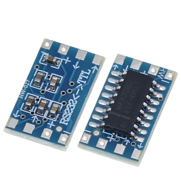 MAX3232 mini konwerter szeregowy RS232 na TTL - FLAT PCB