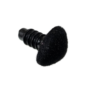 3szt. - nosek zaciskowy flokowany 10x8mm, czarne