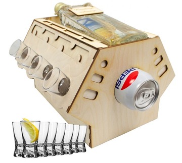SILNIK V8 MINIBAR NA URODZINY 18 30 40 50 PREZENT