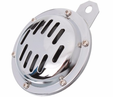 KLAKSON SYGNAŁ DŹWIĘKOWY 6V CHROM 10cm RETRO