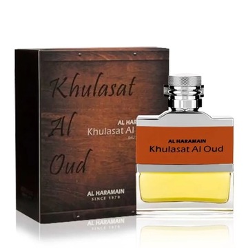 PERFUMY MĘSKIE AL HARAMAIN KHULASAT AL OUD ORYGINALNE 100ml DYMNY SKÓRZANY