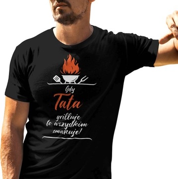 Koszulka T-shirt Na Prezent Dla Taty Dzień Ojca L