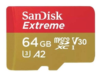 Карта SanDisk Extreme microSDXC 64 ГБ 170/80 МБ/с