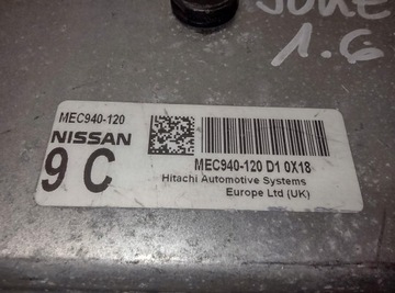 JEDNOTKA MOTORU MEC940-120 NISSAN JUKE 1.6