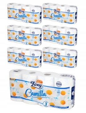 БУМАГА FOXY CAMILA РОМАШКА 8 РОЛИКОВ
