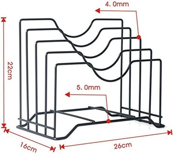 ОРГАНАЙЗЕР ПОДСТАВКА ДЕРЖАТЕЛЬ ДЛЯ ДОСКИ КРЫШКИ ТАРЕЛКИ КНИГИ МЕТАЛЛ ЧЕРНЫЙ