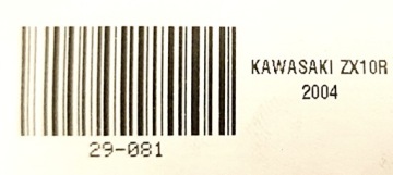 KAWASAKI ZX10R 04-05 АВАРИЙНАЯ ПЛОЩАДКА
