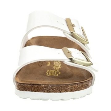 Buty Klapki Damskie Birkenstock Arizona Patent 1005294 Białe