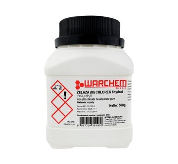 CHLOREK ŻELAZA (III) 6hydrat czysty 500g WARCHEM