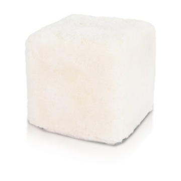 Pufa Cube Premium Owcza Skóra naturalna O1 kostka