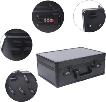 Портативный большой парикмахерский чемодан, парикмахерский стиль, черный, стиль