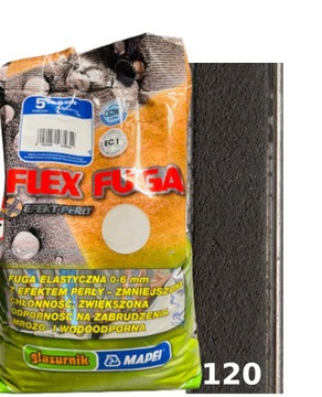 FLEX FUGA GLAZURNIK CZARNA 120 MAPEI 5kg