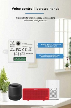 Мини-переключатель Wi-Fi Tuya Smart Life APP кнопочный выключатель света RF 433 МГц