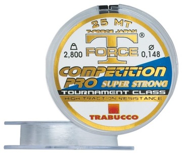 Żyłka Trabucco T-FORCE COMPETITION PRO 0,148 mm 25m na przypony przyponówka