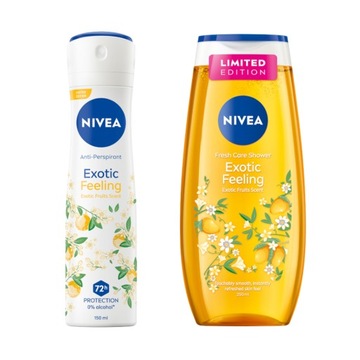 NIVEA Antyperspirant w sprayu 150ml + Żel pod prysznic damski 250ml