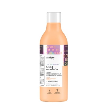 SO!FLOW OLEJ DO WŁOSÓW ŚREDNIOPOROWATYCH PUSZĄCE 150ml