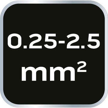Клещи для обжима клемм 0,25-2,5мм2 140мм