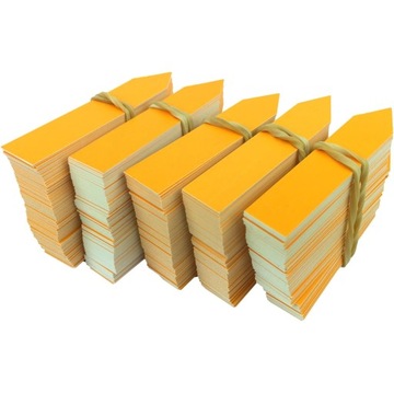 ETYKIETY WTYKANE PVC 13x60mm Pomarańczowy 100szt