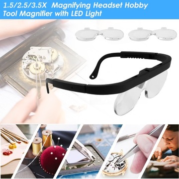 1.5/2.5/3.5X Magnifying Glasses Magnifying