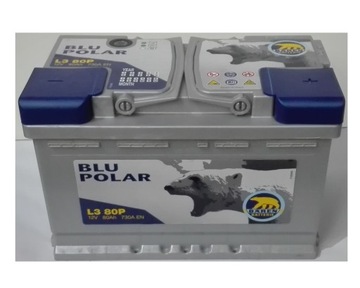 Akumulator BAREN 80Ah 730A BLUE POLAR 77 74