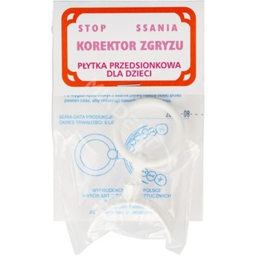 KOREKTOR ZGRYZU - Płytka przedsionkowa - nr 2