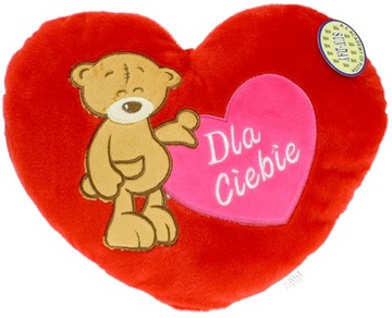 Poduszka Serce Dla Ciebie miś - 30cm