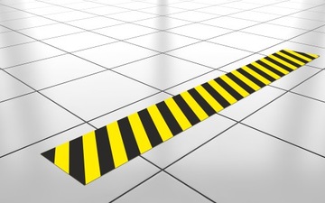 ПРЕДУПРЕЖДАЮЩАЯ НАПОЛЬНАЯ НАКЛЕЙКА 100 Х 10 СМ ВНИМАНИЕ